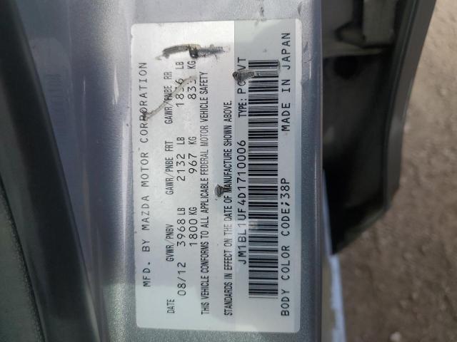 Aukcja sprzedaży 2013 Mazda 3 I, vin: JM1BL1UF4D1710006, numer aukcji: 64241985