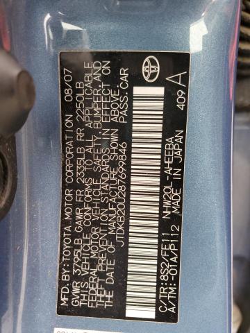 Продажа на аукционе авто 2008 Toyota Prius, vin: JTDKB20U287699846, номер лота: 66637585