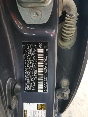 66106785 :رقم المزاد ، JTDKN3DU5C1497716 vin ، 2012 Toyota Prius مزاد بيع