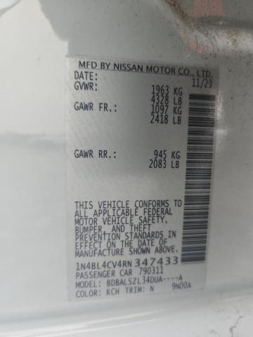 Aukcja sprzedaży 2024 Nissan Altima, vin: 1N4BL4CV4RN347433, numer aukcji: 64054855