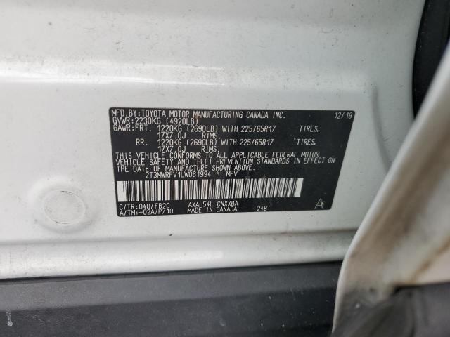 64922665 :رقم المزاد ، 2T3MWRFV1LW061994 vin ، 2020 Toyota Rav4 Hybrid مزاد بيع