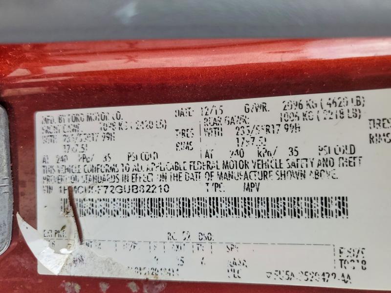Продаж на аукціоні авто 2016 Ford Escape, vin: 1FMCU0F72GUB82210, номер лоту: 60082306