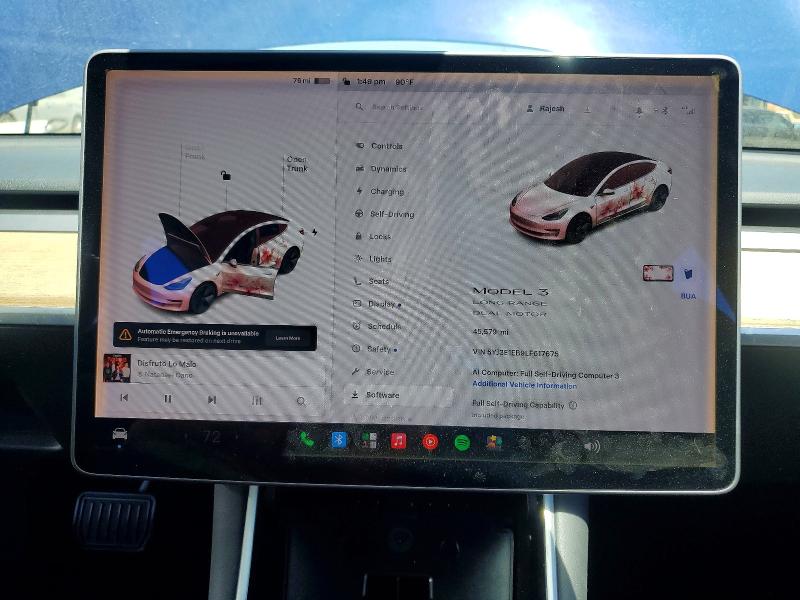 62351216 :رقم المزاد ، 5YJ3E1EB9LF617675 vin ، 2020 Tesla Model 3 مزاد بيع