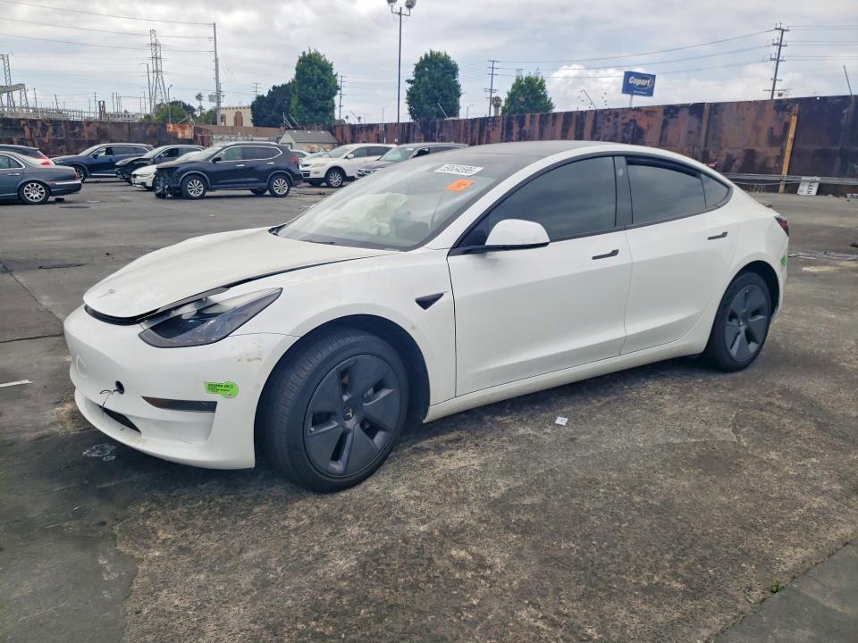 2022 Tesla Model 3 მანქანა იყიდება აუქციონზე, vin: 5YJ3E1EA0NF114675, აუქციონის ნომერი: 59534596