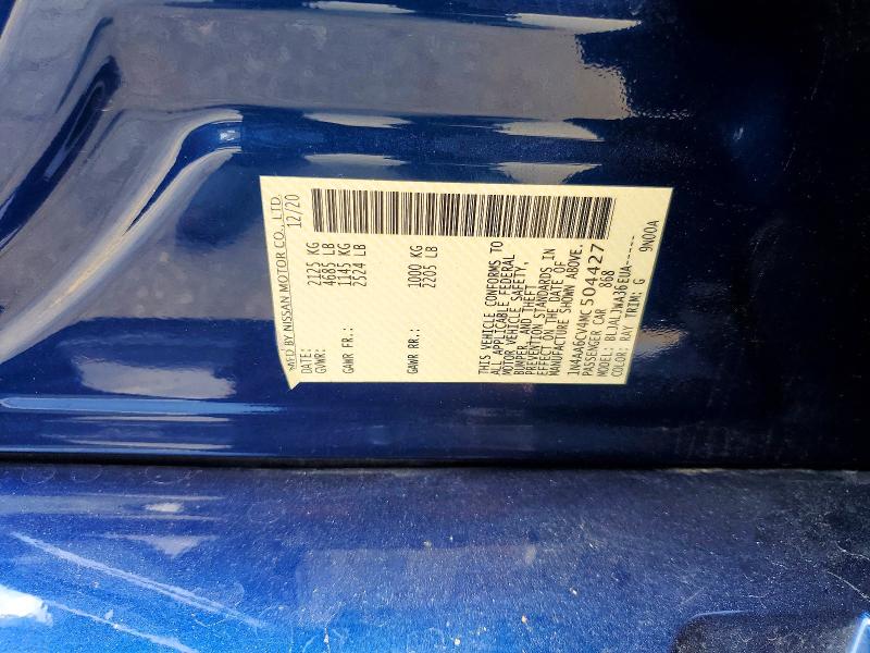 Aukcja sprzedaży 2021 Nissan Maxima, vin: 1N4AA6CV4MC504427, numer aukcji: 61944116
