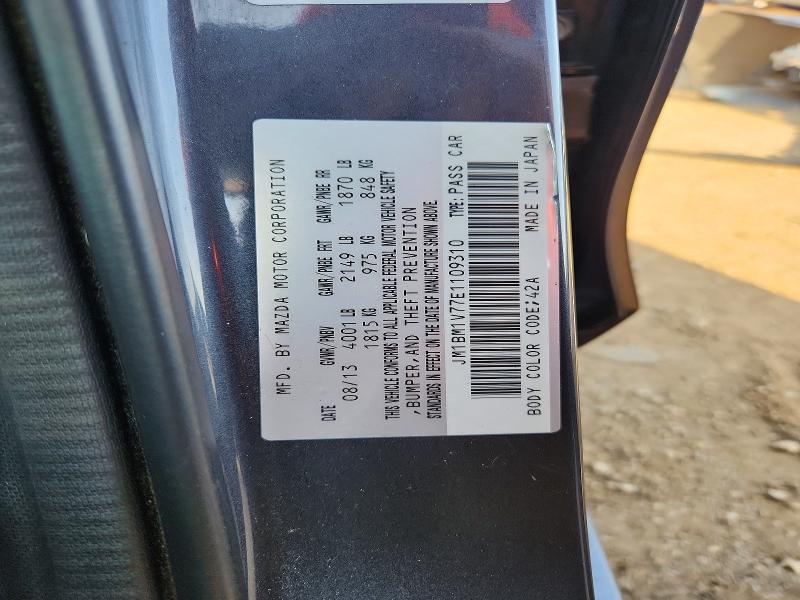 Aukcja sprzedaży 2014 Mazda 3, vin: JM1BM1V77E1109310, numer aukcji: 60142286