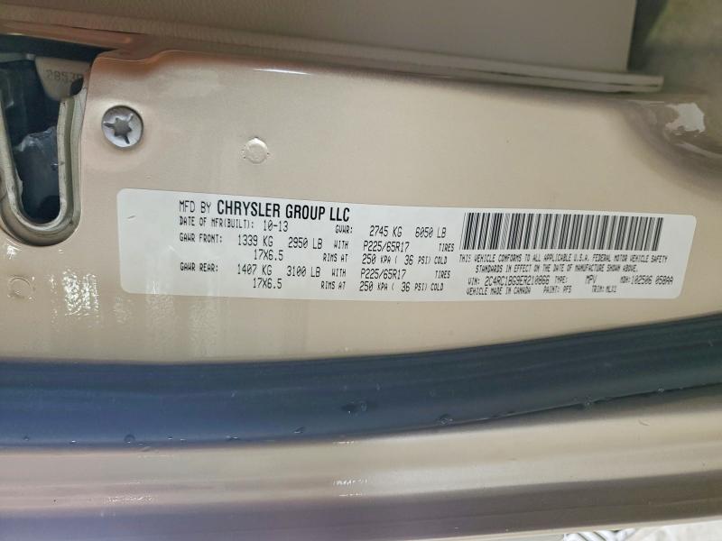 2014 Chrysler Town & Country მანქანა იყიდება აუქციონზე, vin: 2C4RC1BG9ER210866, აუქციონის ნომერი: 62260756