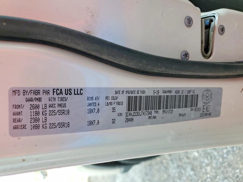 Продажа на аукционе авто 2018 Jeep Compass, vin: 3C4NJDCB3JT417348, номер лота: 60011826