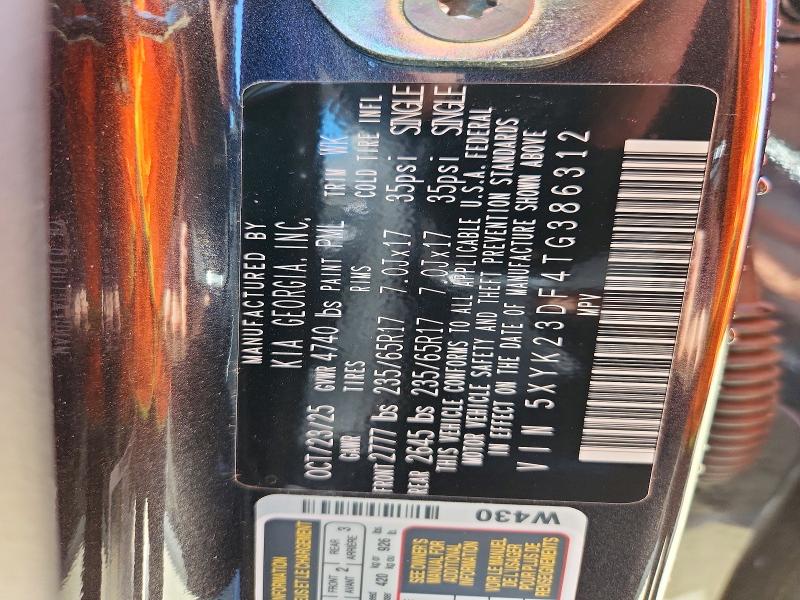 63355146 :رقم المزاد ، 5XYK23DF4TG386312 vin ، 2026 Kia Sportage مزاد بيع
