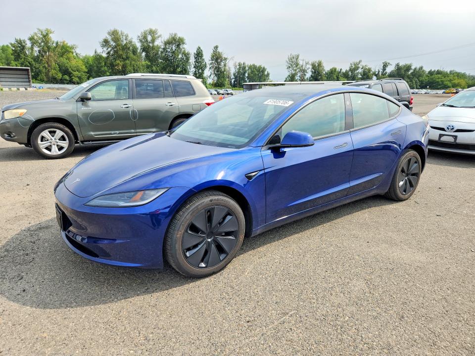 2025 Tesla Model 3 მანქანა იყიდება აუქციონზე, vin: 5YJ3E1EA1SF054398, აუქციონის ნომერი: 61905706