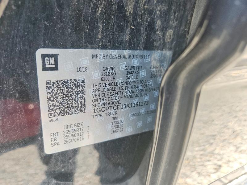 Aukcja sprzedaży 2019 Chevrolet Colorado, vin: 1GCPTCE13K1161173, numer aukcji: 59718636