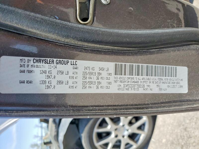 Aukcja sprzedaży 2015 Dodge Journey, vin: 3C4PDCEG5FT592128, numer aukcji: 60441716