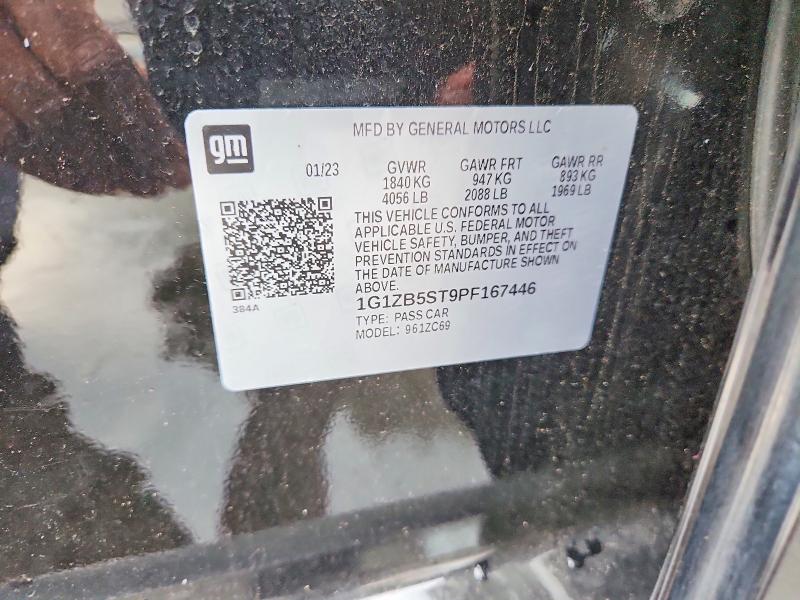 2023 Chevrolet Malibu მანქანა იყიდება აუქციონზე, vin: 1G1ZB5ST9PF167446, აუქციონის ნომერი: 61548566