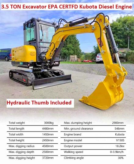 2026 Others 2026 3.5 Ton Mini Excavator + მანქანა იყიდება აუქციონზე, vin: SLP24032816, აუქციონის ნომერი: 62561656