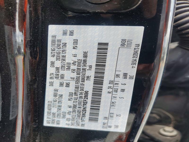 Продажа на аукционе авто 2024 Ford F250, vin: 1FT8W2BN7REF28690, номер лота: 57482656