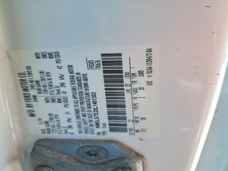 Продажа на аукционе авто 2020 Ford Transit Connect, vin: NM0LS7E20L1461303, номер лота: 69822196