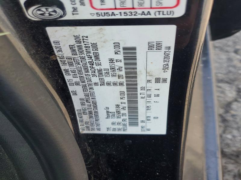 Aukcja sprzedaży 2015 Ford Fiesta, vin: 3FADP4BJ4FM181772, numer aukcji: 59831766
