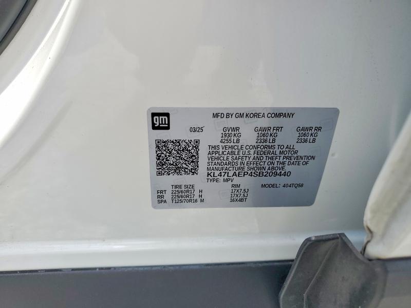 Продажа на аукционе авто 2025 Buick Envista, vin: KL47LAEP4SB209440, номер лота: 59363826