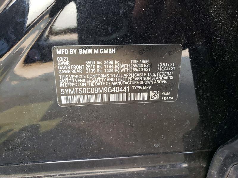 Продажа на аукционе авто 2021 Bmw X3, vin: 5YMTS0C08M9G40441, номер лота: 61419826