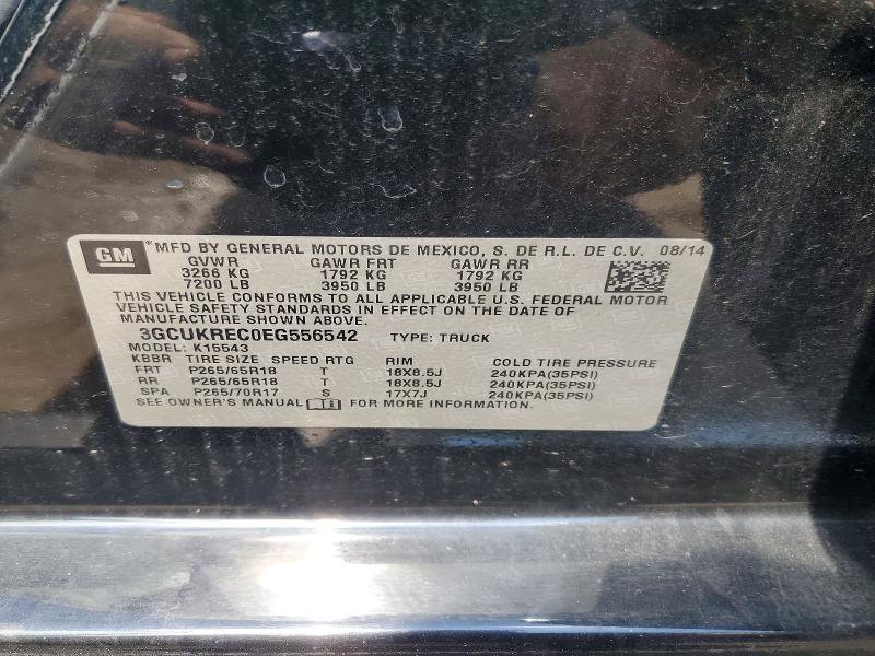 Aukcja sprzedaży 2014 Chevrolet Silverado, vin: 3GCUKREC0EG556542, numer aukcji: 62291626