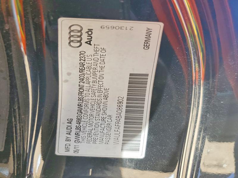 Aukcja sprzedaży 2011 Audi A5, vin: WAULFAFR4BA086902, numer aukcji: 62069096