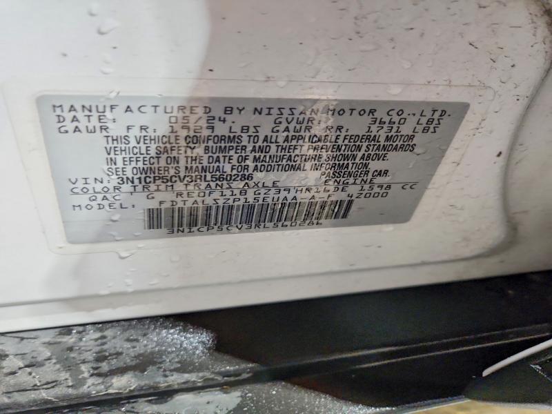Продаж на аукціоні авто 2024 Nissan Kicks, vin: 3N1CP5CV3RL560286, номер лоту: 59374596