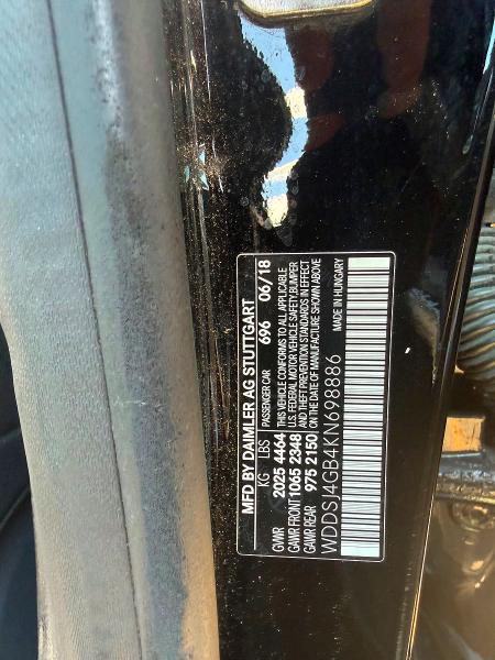 Продажа на аукционе авто 2019 Mercedes-benz Cla, vin: WDDSJ4GB4KN698886, номер лота: 61283796