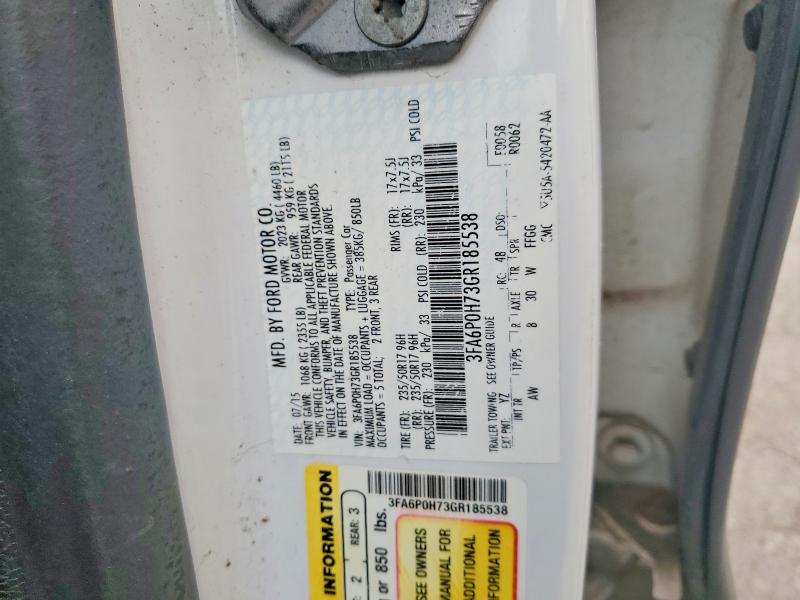 61180036 :رقم المزاد ، 3FA6P0H73GR185538 vin ، 2016 Ford Fusion مزاد بيع