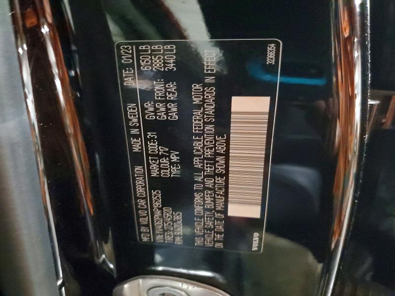 63355896 :رقم المزاد ، YV4062PN4P1962525 vin ، 2023 Volvo Xc90 مزاد بيع