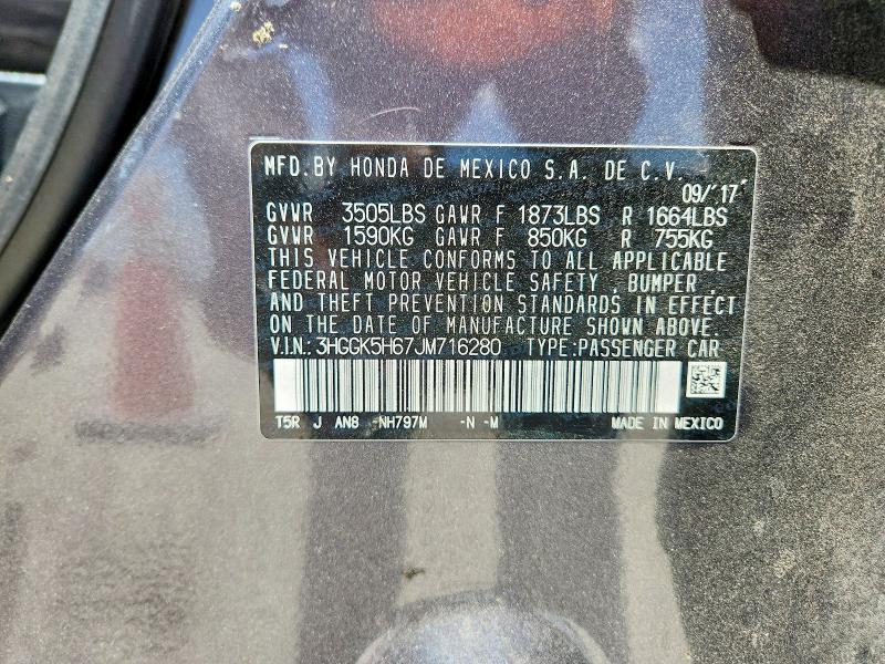 Продаж на аукціоні авто 2018 Honda Fit, vin: 3HGGK5H67JM716280, номер лоту: 85964805