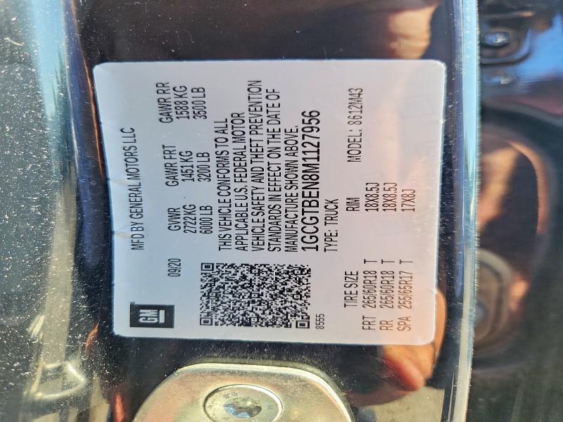 Продаж на аукціоні авто 2021 Chevrolet Colorado, vin: 1GCGTBEN8M1127956, номер лоту: 62506046