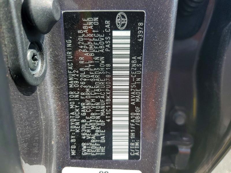 Aukcja sprzedaży 2023 Toyota Camry, vin: 4T1C11BKXPU078718, numer aukcji: 60247536