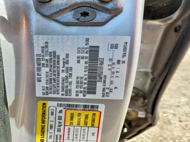 Aukcja sprzedaży 2014 Ford Fusion, vin: 3FA6P0SU1ER146653, numer aukcji: 62215826