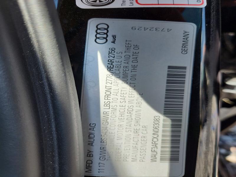 Продажа на аукционе авто 2018 Audi A6, vin: WAUF3AFCXJN063083, номер лота: 63381516
