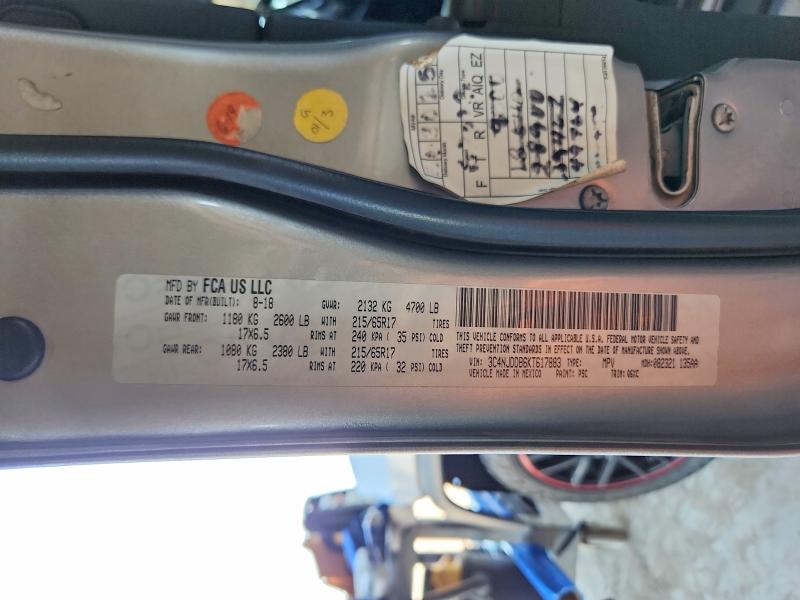 Aukcja sprzedaży 2019 Jeep Compass, vin: 3C4NJDDB6KT617883, numer aukcji: 59169456