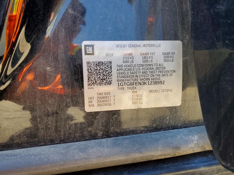 Продажа на аукционе авто 2019 Gmc Canyon, vin: 1GTG6FEN3K1238992, номер лота: 61350836