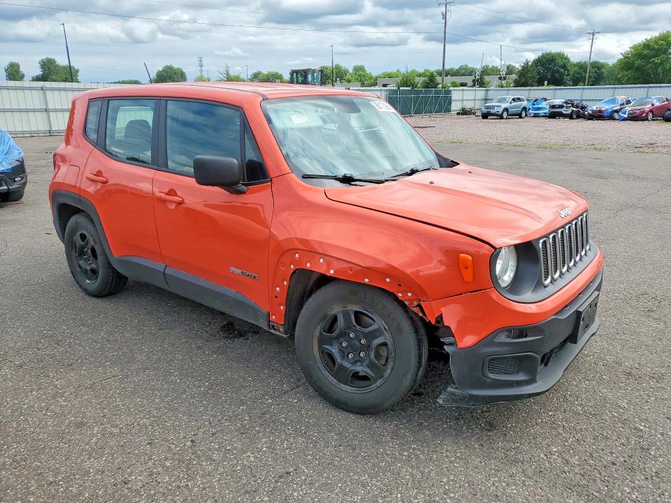 2016 Jeep Renegade მანქანა იყიდება აუქციონზე, vin: ZACCJAAT4GPC95567, აუქციონის ნომერი: 60173286