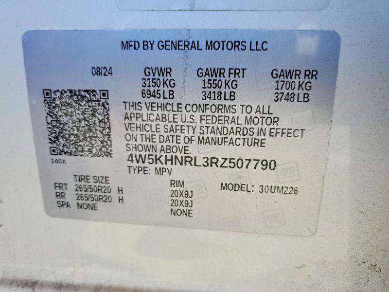 Aukcja sprzedaży 2024 Acura Zdx, vin: 4W5KHNRL3RZ507790, numer aukcji: 63543856