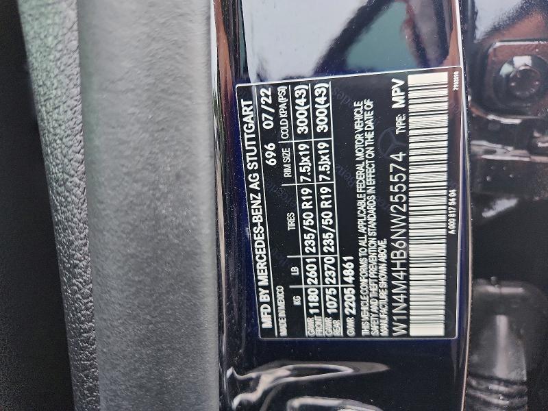 Aukcja sprzedaży 2022 Mercedes-benz Glb, vin: W1N4M4HB6NW255574, numer aukcji: 57346686