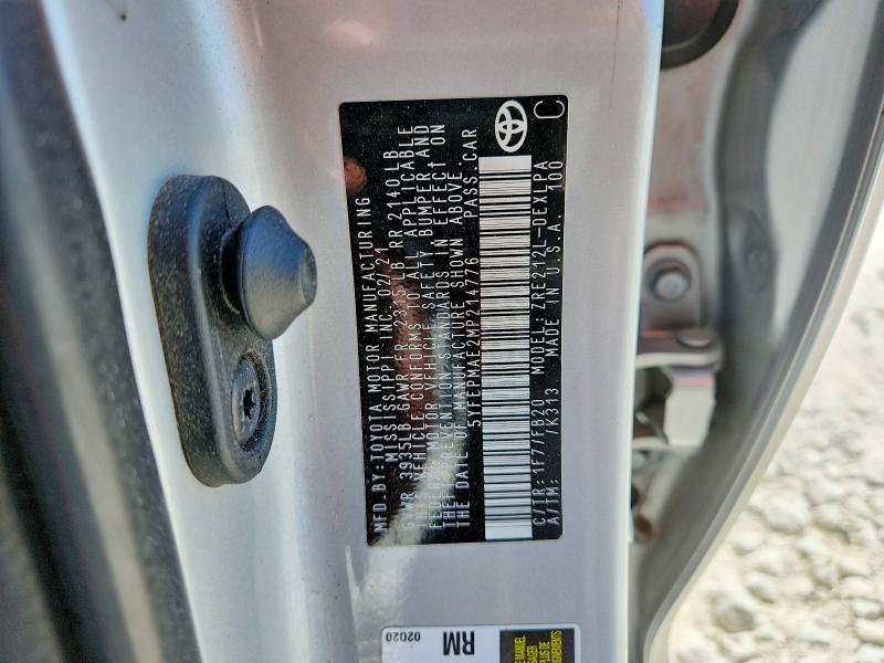 Продаж на аукціоні авто 2021 Toyota Corolla, vin: 5YFEPMAE2MP214776, номер лоту: 63419556