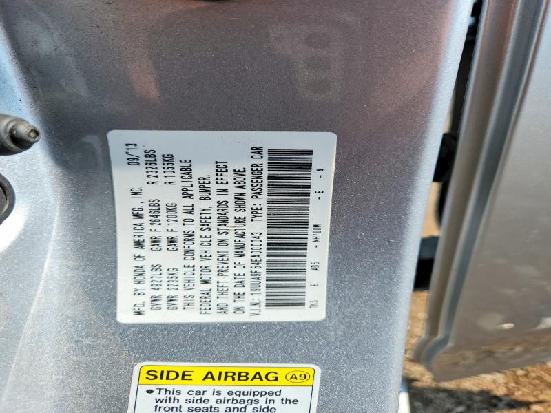 59789916 :رقم المزاد ، 19UUA9F54EA000043 vin ، 2014 Acura Tl مزاد بيع