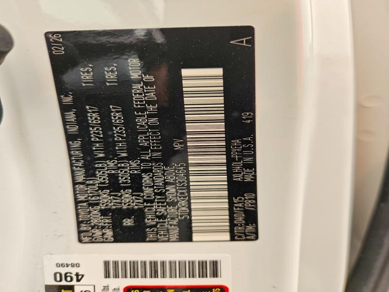 60050496 :رقم المزاد ، 5TDKRKECXTS304645 vin ، 2026 Toyota Sienna مزاد بيع