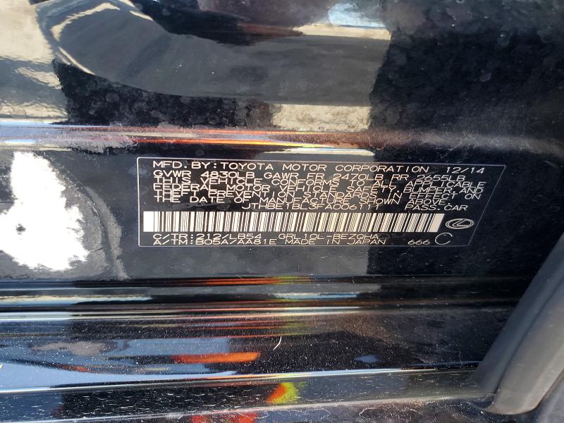 62033166 :رقم المزاد ، JTHBE1BL3FA006111 vin ، 2015 Lexus Gs مزاد بيع