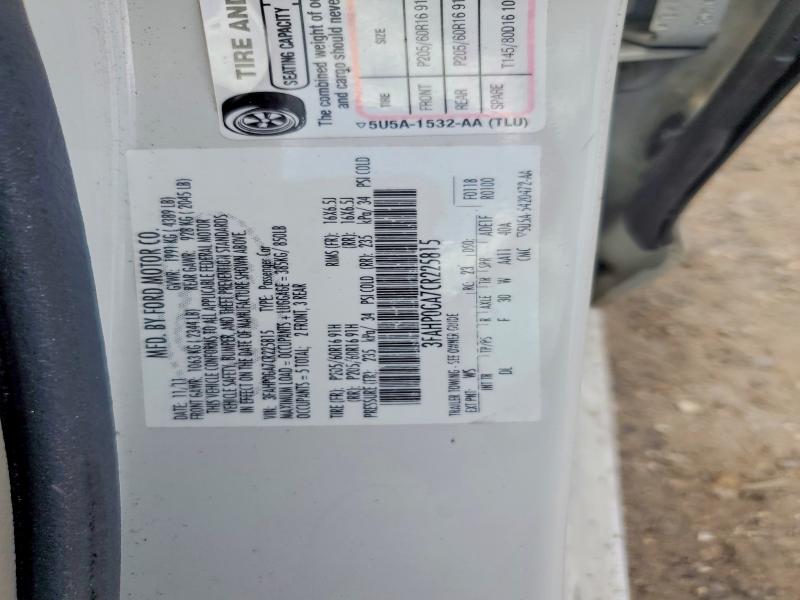 Продаж на аукціоні авто 2012 Ford Fusion, vin: 3FAHP0GA7CR225815, номер лоту: 61874216