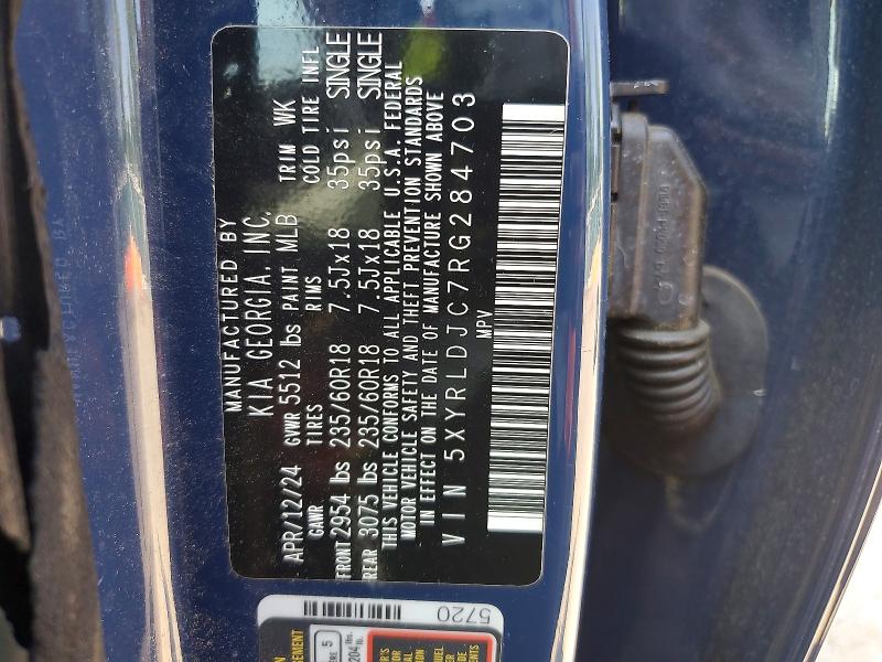 Продажа на аукционе авто 2024 Kia Sorento, vin: 5XYRLDJC7RG284703, номер лота: 59313766