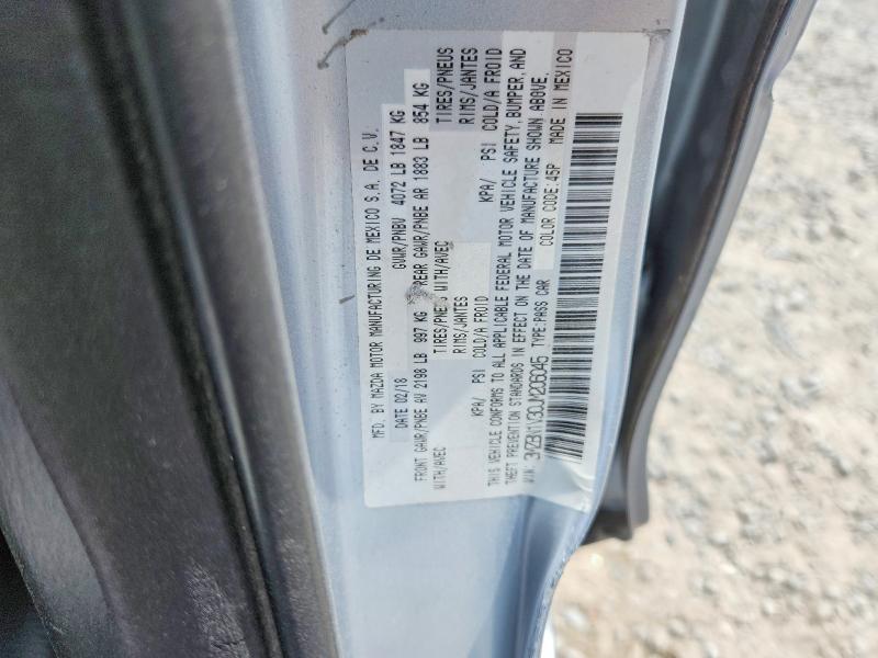 Продажа на аукционе авто 2018 Mazda 3, vin: 3MZBN1V30JM206045, номер лота: 61981186