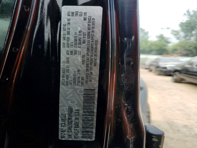 Продажа на аукционе авто 2021 Jeep Wrangler Unlimited, vin: 1C4HJXDG8MW646681, номер лота: 61495666