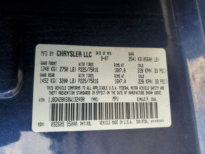 2008 Jeep Liberty მანქანა იყიდება აუქციონზე, vin: 1J8GN28K68W132490, აუქციონის ნომერი: 62693436
