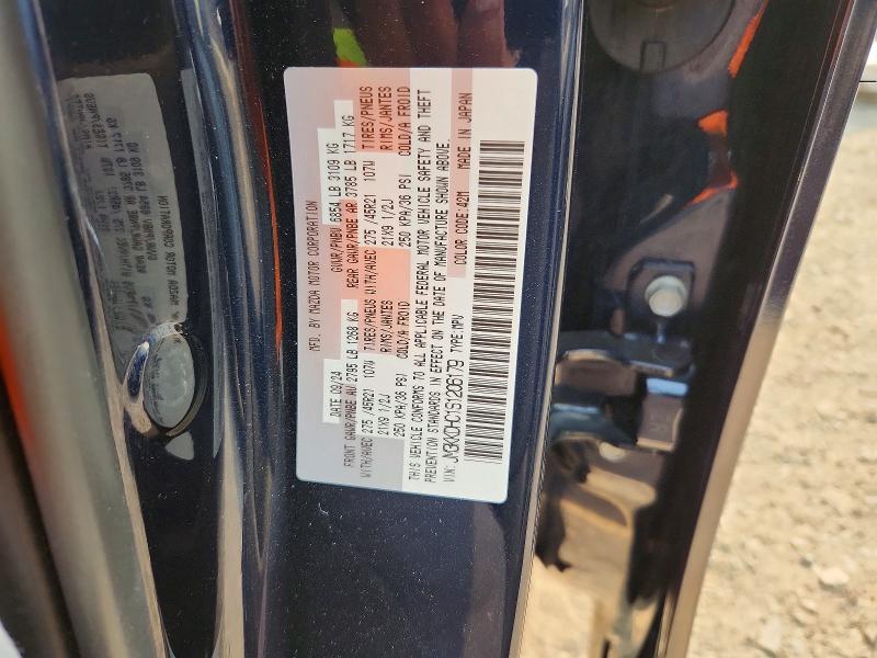 60659136 :رقم المزاد ، JM3KKDHC1S1206179 vin ، 2025 Mazda Cx-90 مزاد بيع