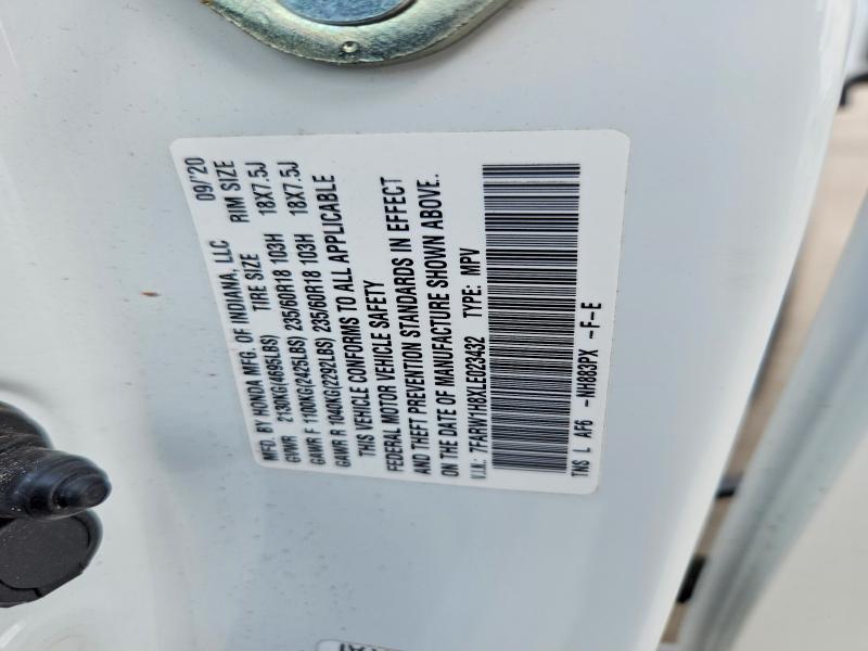 Aukcja sprzedaży 2020 Honda Cr-v, vin: 7FARW1H8XLE023432, numer aukcji: 60822406
